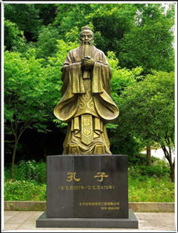 孔子鑄銅像